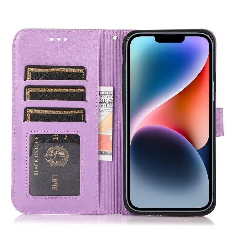 Skin Feel Embossed Sunflower Horizontal Leather Case For iPhone 13 For iPhone 13 mini For iPhone 13 Pro For iPhone 13