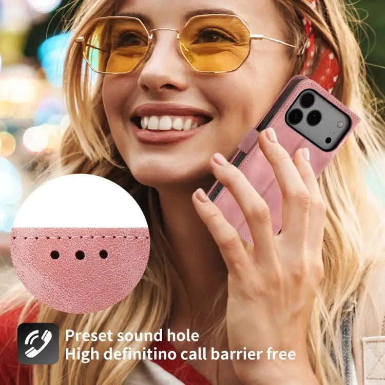 Skin-feel Flowers Embossed Wallet Leather Phone Case - Apple Accessories