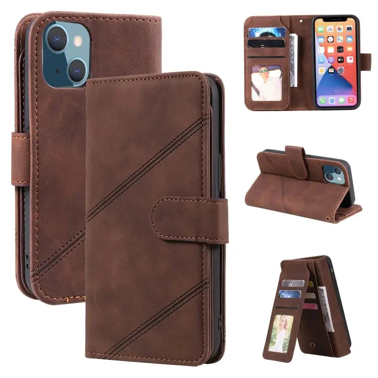 Skin Feel Horizontal Flip Leather Phone Case For iPhone 13 Pro Max For iPhone 13 Pro For iPhone 13 For iPhone 13 mini