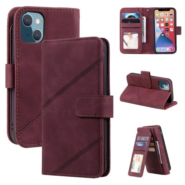 Skin Feel Horizontal Flip Leather Phone Case For iPhone 13 Pro Max For iPhone 13 Pro For iPhone 13 For iPhone 13 mini