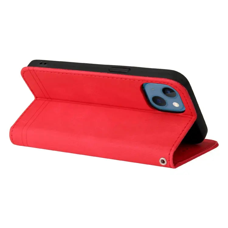 Skin Feel Life Tree Metal Button Horizontal Flip Leather Case with Holder & Card Slot & Wallet & Photo Frame & Strap