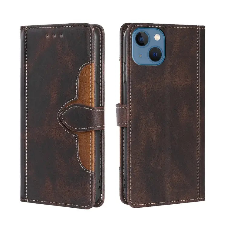 Skin Feel Magnetic Buckle Leather Phone Case For iPhone 14 For iPhone 14 Plus For iPhone 14 Pro For iPhone 14 Pro Max