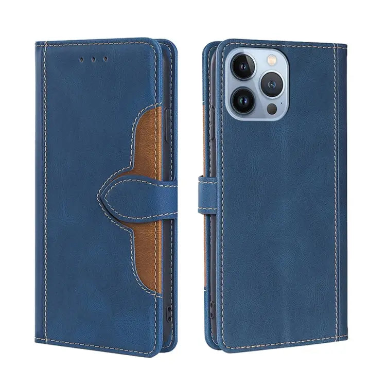 Skin Feel Magnetic Buckle Leather Phone Case For iPhone 14 For iPhone 14 Plus For iPhone 14 Pro For iPhone 14 Pro Max
