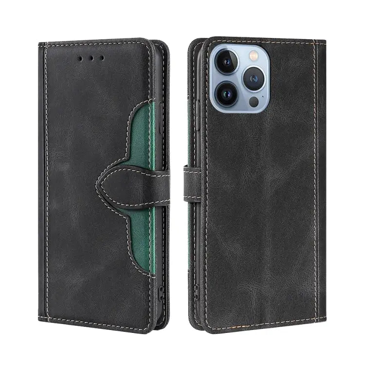 Skin Feel Magnetic Buckle Leather Phone Case For iPhone 14 For iPhone 14 Plus For iPhone 14 Pro For iPhone 14 Pro Max