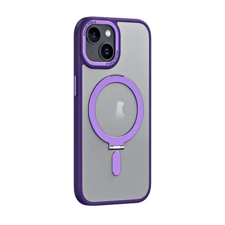 Skin Feel MagSafe Shockproof Phone Case with Holder For iPhone 15 Pro Max For iPhone 15 Pro For iPhone 15 Plus