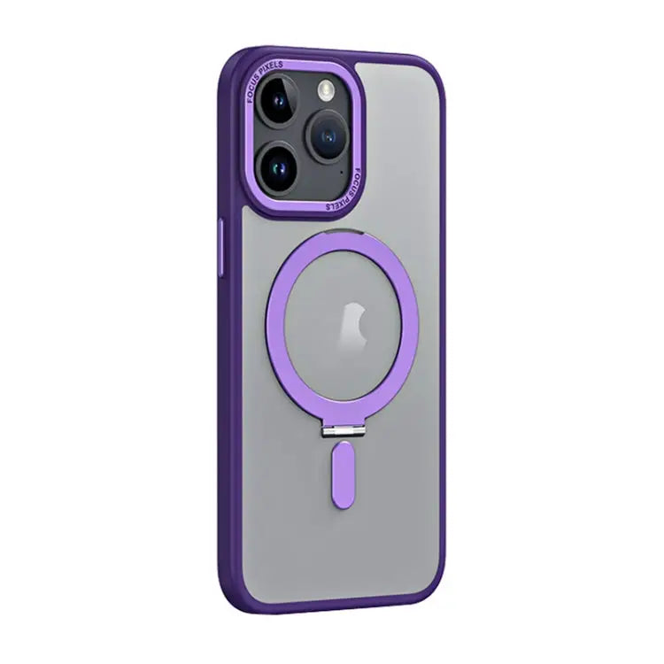 Skin Feel MagSafe Shockproof Phone Case with Holder For iPhone 15 Pro Max For iPhone 15 Pro For iPhone 15 Plus