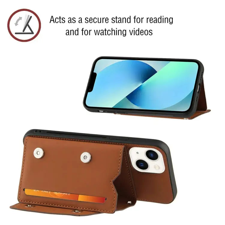 Skin Feel PU + TPU + PC Back Cover Shockproof Case For iPhone 14/13 For iPhone 14 Plus For iPhone 14 Pro For iPhone 14