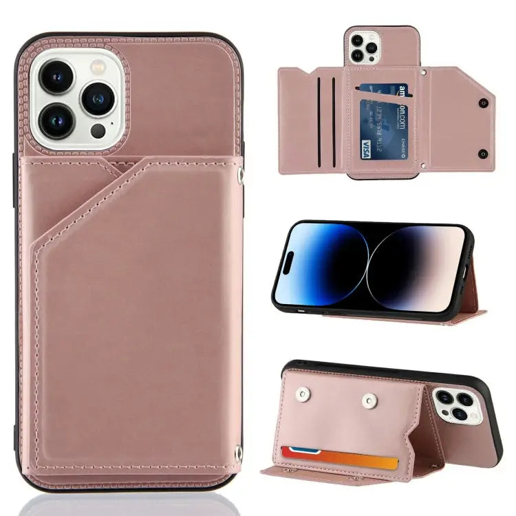 Skin Feel PU + TPU + PC Back Cover Shockproof Case For iPhone 14/13 For iPhone 14 Plus For iPhone 14 Pro For iPhone 14