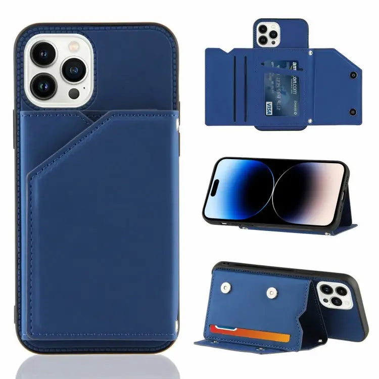 Skin Feel PU + TPU + PC Back Cover Shockproof Case For iPhone 14/13 For iPhone 14 Plus For iPhone 14 Pro For iPhone 14