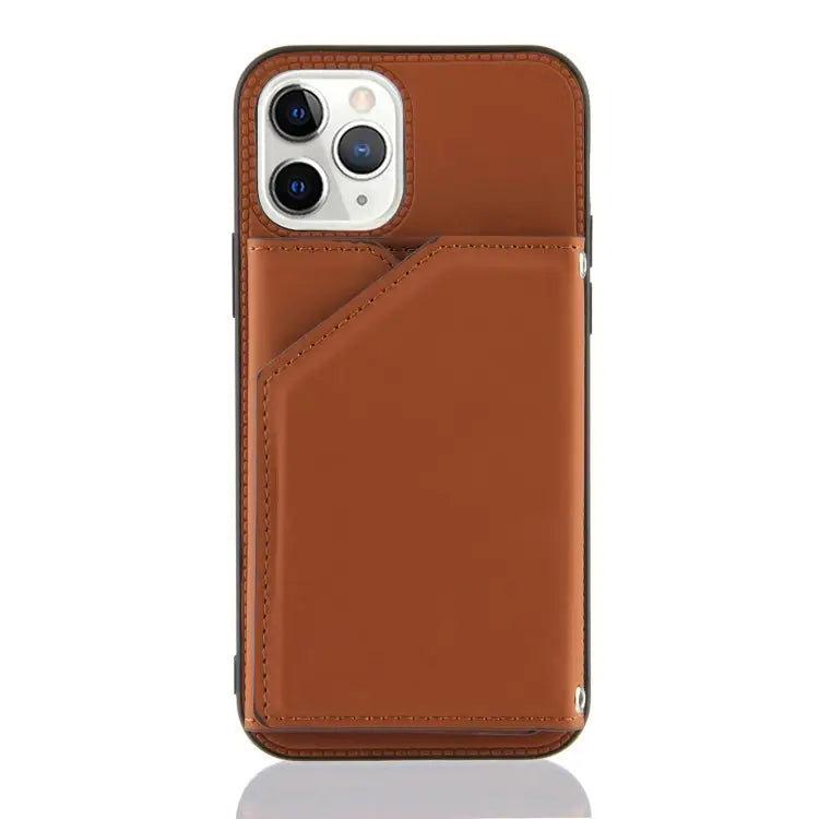 Skin Feel PU + TPU + PC Back Cover Shockproof Case with Card Slots & Holder & Photo Frame For iPhone 11 For iPhone 11