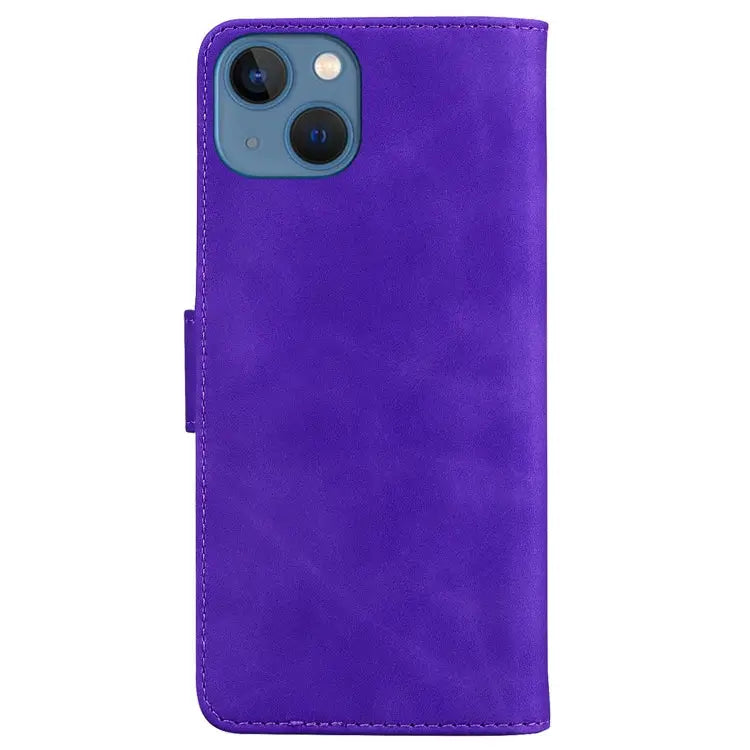 Skin Feel Pure Color Flip Leather Phone Case For iPhone 15 For iPhone 14 Plus For iPhone 14 For iPhone 14 Pro - Apple