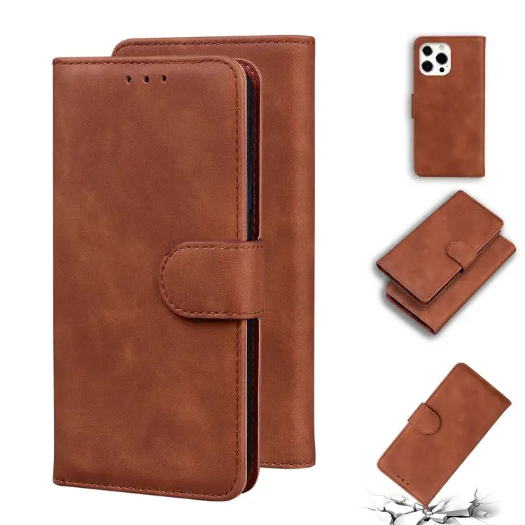 Skin Feel Pure Color Horizontal Flip Leather Case with Holder & Card Slots & Wallet For iPhone 13 mini For iPhone 13