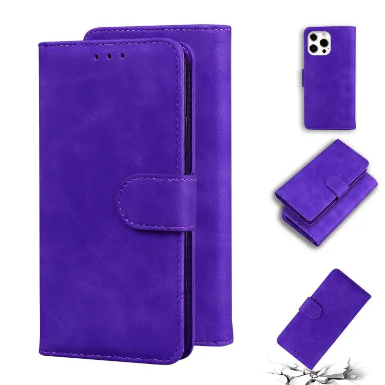 Skin Feel Pure Color Horizontal Flip Leather Case with Holder & Card Slots & Wallet For iPhone 13 mini For iPhone 13