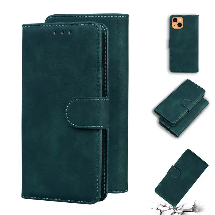 Skin Feel Pure Color Horizontal Flip Leather Case with Holder & Card Slots & Wallet For iPhone 13 mini For iPhone 13