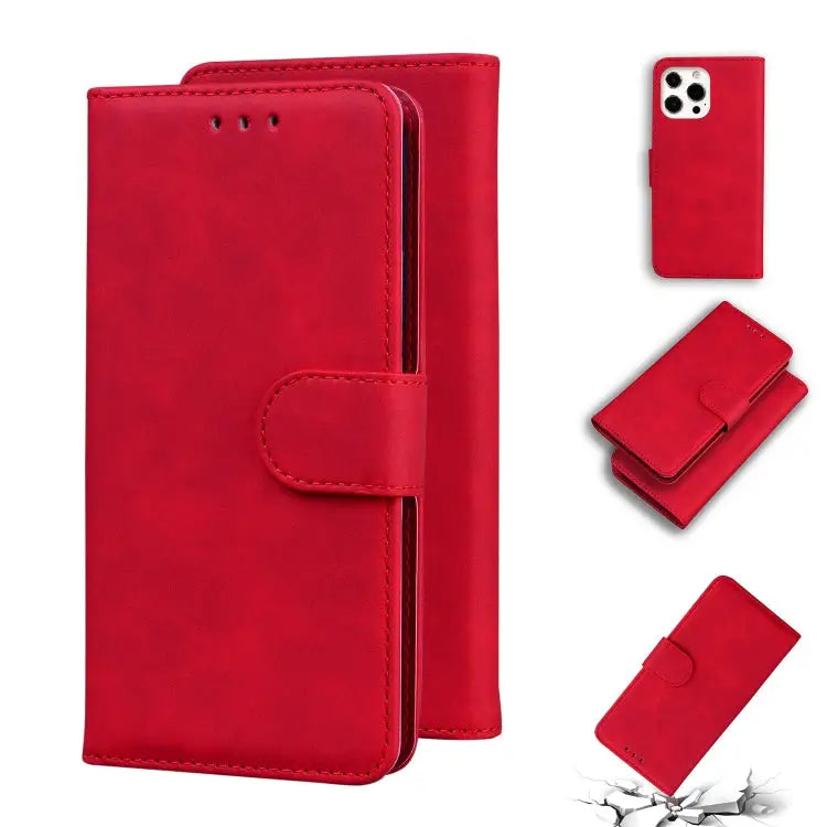 Skin Feel Pure Color Horizontal Flip Leather Case with Holder & Card Slots & Wallet For iPhone 13 mini For iPhone 13
