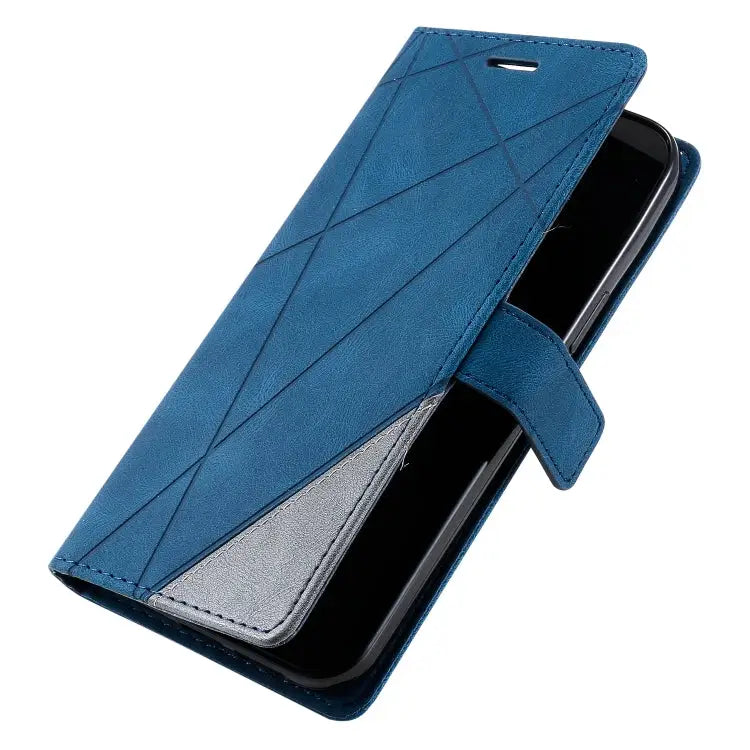 Skin Feel Splicing Horizontal Flip Leather Case with Holder & Card Slots & Wallet & Photo Frame For iPhone 12 Pro Max