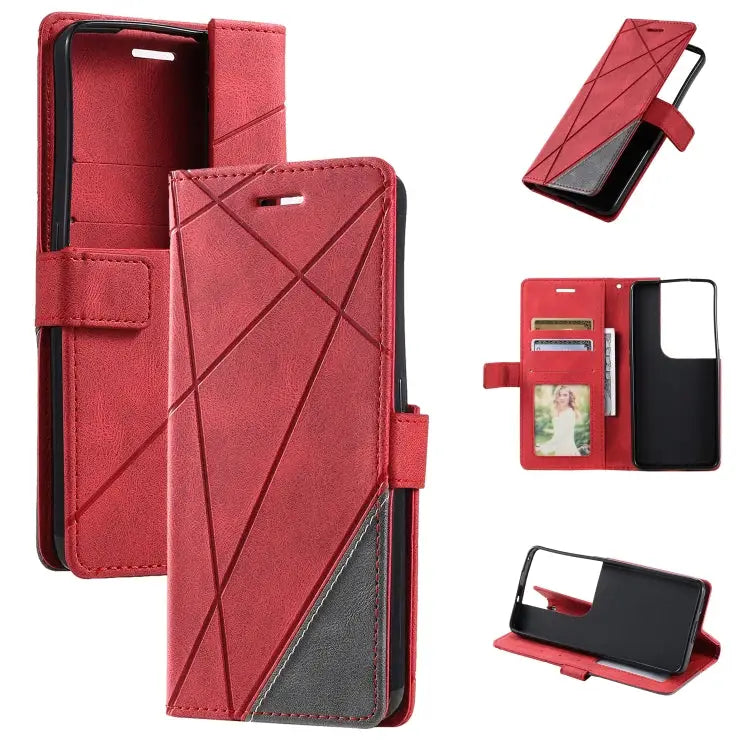 Skin Feel Splicing Leather Phone Case For OPPO Reno8 Pro+ For OPPO Reno8 Pro For OPPO Reno8 For Samsung Galaxy Xcover5
