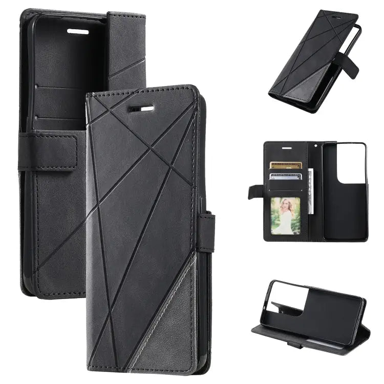 Skin Feel Splicing Leather Phone Case For OPPO Reno8 Pro+ For OPPO Reno8 Pro For OPPO Reno8 For Samsung Galaxy Xcover5