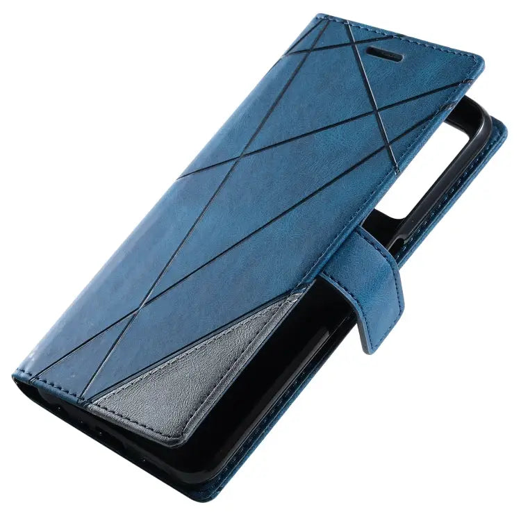 Skin Feel Splicing Leather Phone Case For Samsung Galaxy A23 4G For Realme C21Y For Realme C31 For Realme C35 - OnePlus