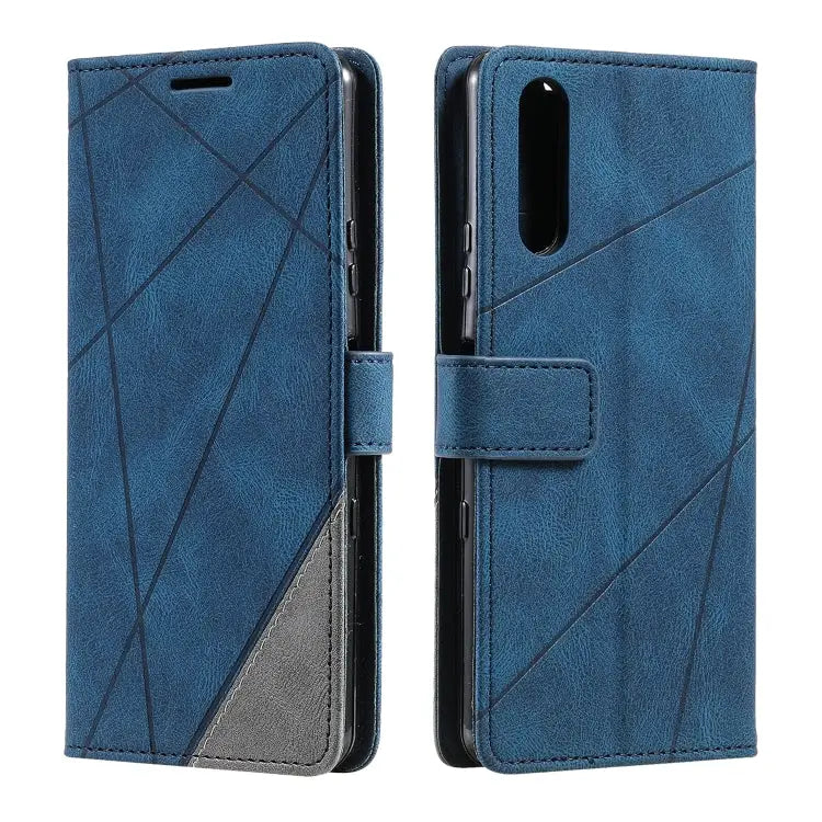 Skin Feel Splicing Leather Phone Case For Sony Xperia 10 IV For Xiaomi Redmi Note 11T Pro 5G For Xiaomi Poco M4 5G