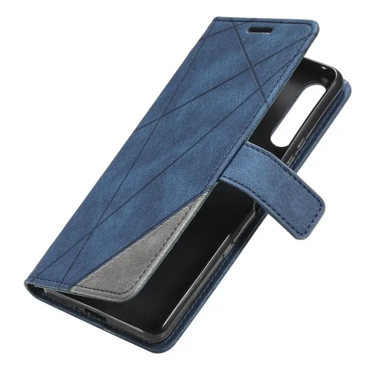 Skin Feel Splicing Leather Phone Case For Sony Xperia 10 IV For Xiaomi Redmi Note 11T Pro 5G For Xiaomi Poco M4 5G