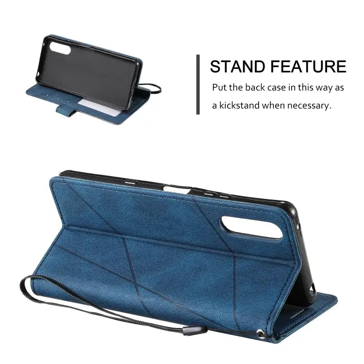 Skin Feel Splicing Leather Phone Case For Sony Xperia 10 IV For Xiaomi Redmi Note 11T Pro 5G For Xiaomi Poco M4 5G