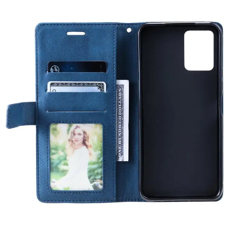 Skin Feel Splicing Leather Phone Case For vivo Y21 2021 / Y33s For Xiaomi Redmi 10C 4G / 10 Indian For Xiaomi Poco M4