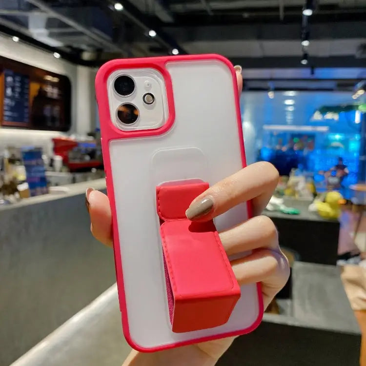 Skin Feel TPU + PC Shockproof Case with Wrist Strap Holder For iPhone 11 For iPhone 11 Pro For iPhone 11 Pro Max