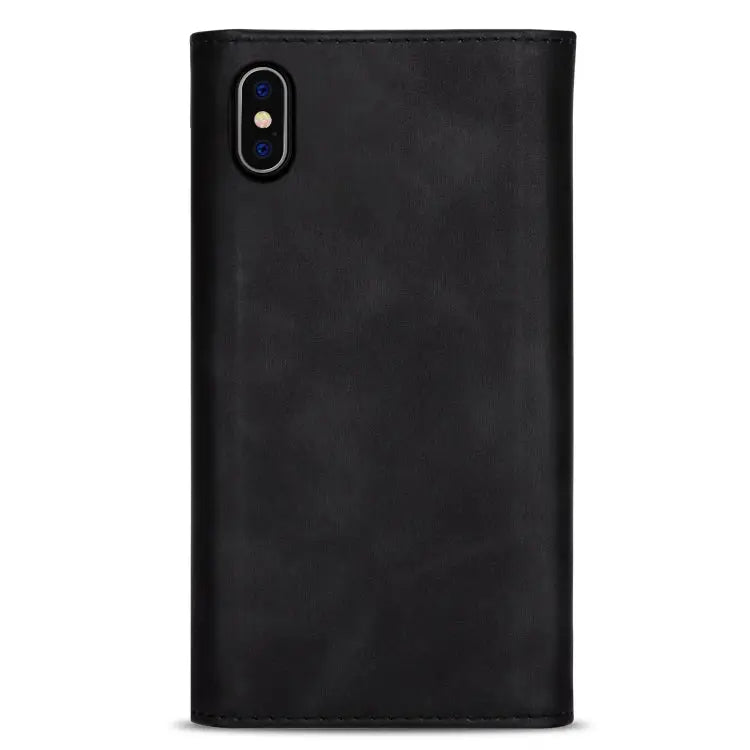 Skin Feel Zipper Horizontal Flip Leather Case with Holder & Card Slots & Photo Frame & Lanyard & Long Rope For iPhone