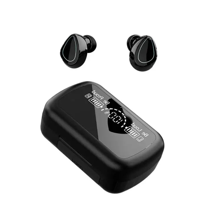 SKY10 Charging Bin Stereo Digital Display Mini Invisible Bluetooth Headset SKY10 Black - SKY10 Black