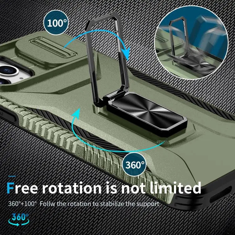 Sliding Camshield Holder Phone Case For iPhone 11 Pro Max For iPhone 11 For iPhone 11 Pro - Apple Accessories