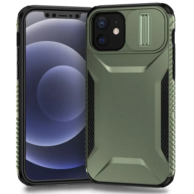 Sliding Camshield Phone Case For iPhone 11 For iPhone 11 Pro - For iPhone 12 / Alpine Green - Apple Accessories