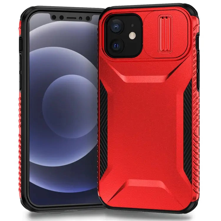 Sliding Camshield Phone Case For iPhone 11 For iPhone 11 Pro - For iPhone 12 / Red - Apple Accessories