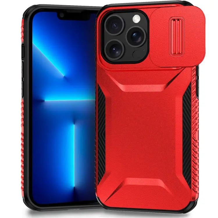 Sliding Camshield Phone Case For iPhone 11 For iPhone 11 Pro - For iPhone 13 Pro Max / Red - Apple Accessories