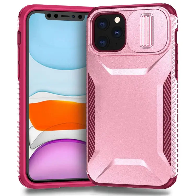 Sliding Camshield Phone Case For iPhone 11 Pro Max For iPhone 11 For iPhone 11 Pro - For iPhone 11 Pro / Pink + Rose