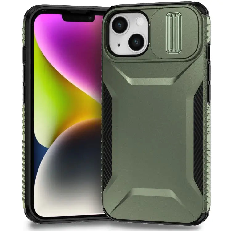 Sliding Camshield Phone Case For iPhone 13 Pro For iPhone 12 For iPhone 11 Pro Max - For iPhone 14 / 13 / Alpine Green
