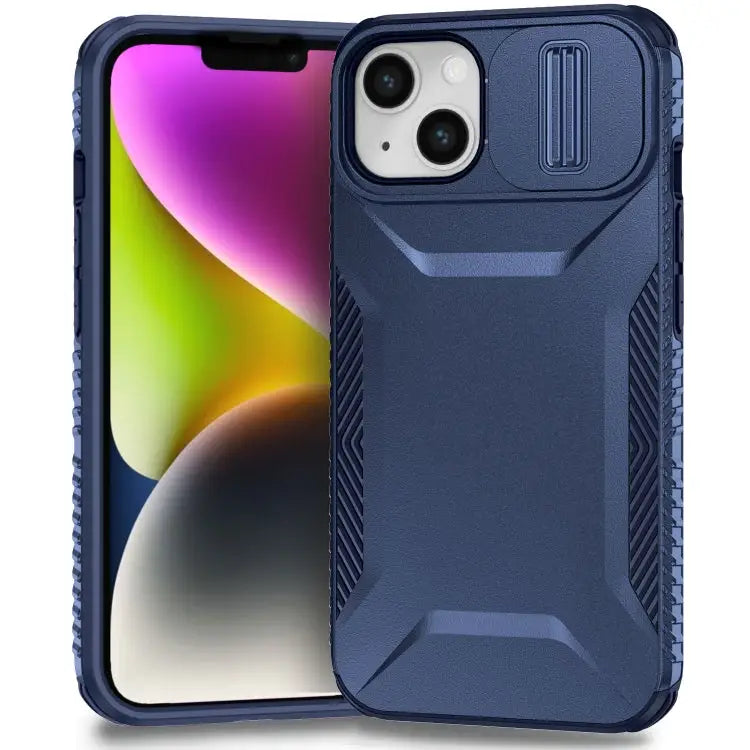 Sliding Camshield Phone Case For iPhone 13 Pro For iPhone 12 For iPhone 11 Pro Max - For iPhone 14 / 13 / Blue - Apple
