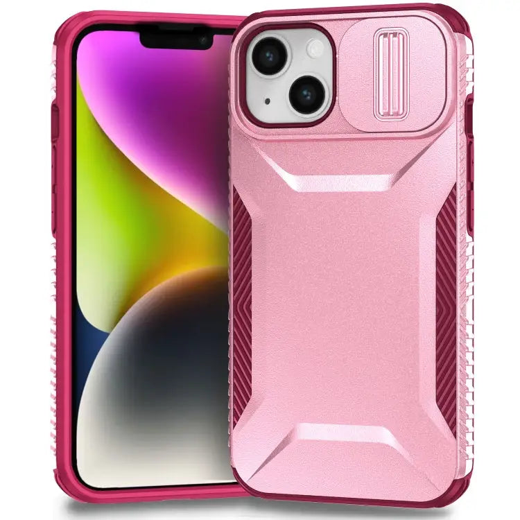 Sliding Camshield Phone Case For iPhone 13 Pro For iPhone 12 For iPhone 11 Pro Max - For iPhone 14 / 13 / Pink + Rose