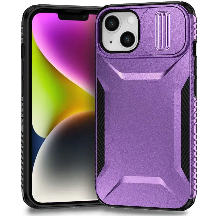 Sliding Camshield Phone Case For iPhone 13 Pro For iPhone 12 For iPhone 11 Pro Max - For iPhone 14 / 13 / Purple