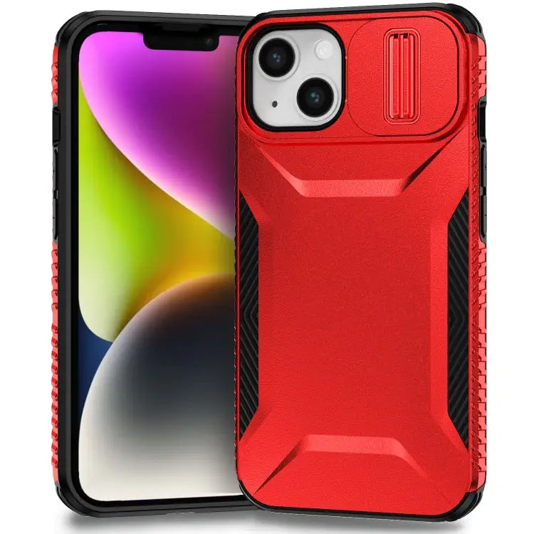 Sliding Camshield Phone Case For iPhone 13 Pro For iPhone 12 For iPhone 11 Pro Max - For iPhone 14 / 13 / Red - Apple