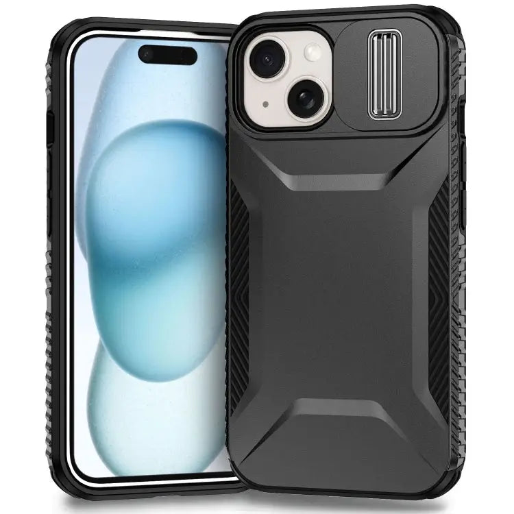 Sliding Camshield Phone Case For iPhone 13 Pro For iPhone 12 For iPhone 11 Pro Max - For iPhone 15 / Black - Apple