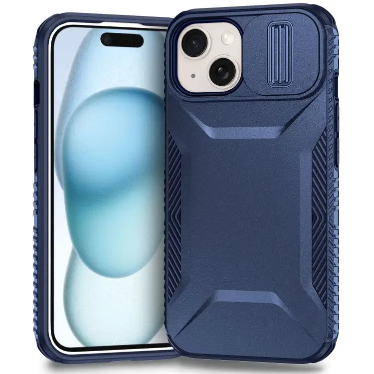 Sliding Camshield Phone Case For iPhone 14 / 13 For iPhone 14 Pro For iPhone 13 Pro Max - For iPhone 15 Plus / Blue