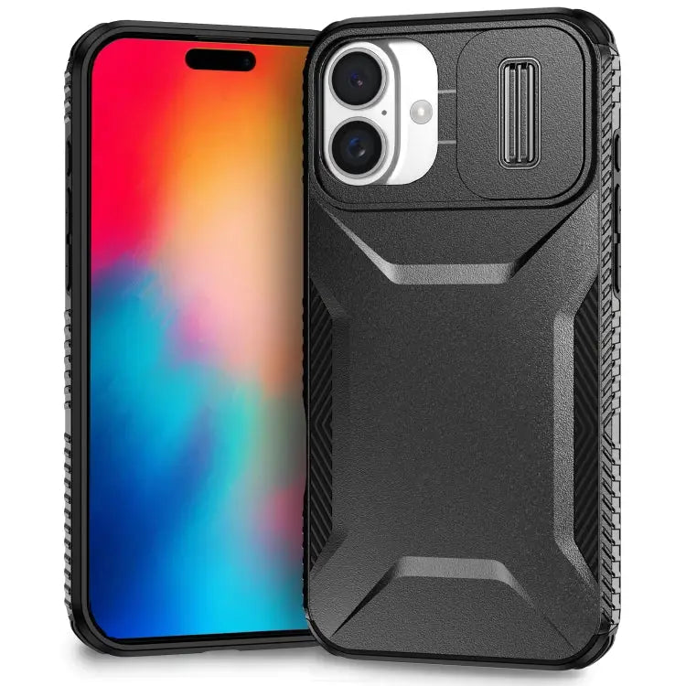 Sliding Camshield Phone Case For iPhone 15 Pro For iPhone 15 Plus For iPhone 15 - For iPhone 16 Plus / Black - Apple