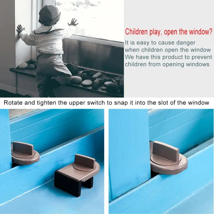 Sliding Sash Stopper Cabinet Locks & Straps Doors Security Anti-theft Lock Window Door Baby Safety Lock 029 - 029