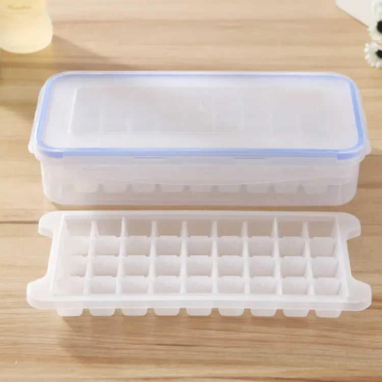 Small Square Ice Mold Trays Multi-layer Mold with Cover Ice Storage Box 2 Layers 2 Layers - 2 Layers