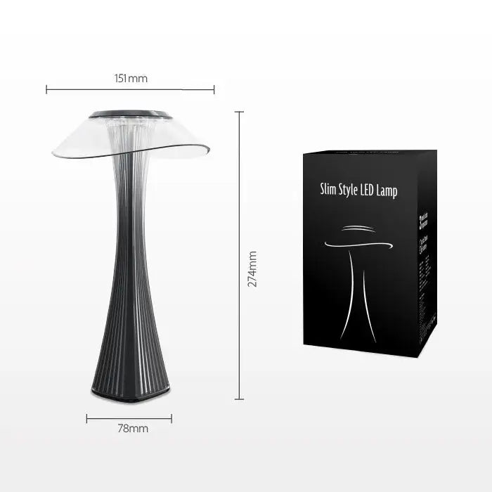 Small Waist USB Charging Students Learn Eye Protection LED Table Lamp - Grey