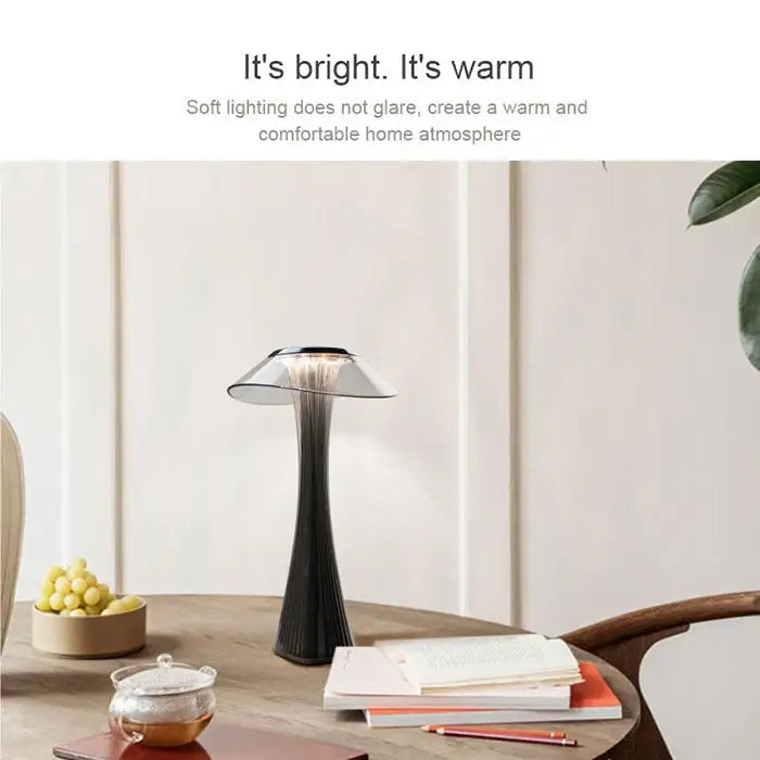 Small Waist USB Charging Students Learn Eye Protection LED Table Lamp - Grey