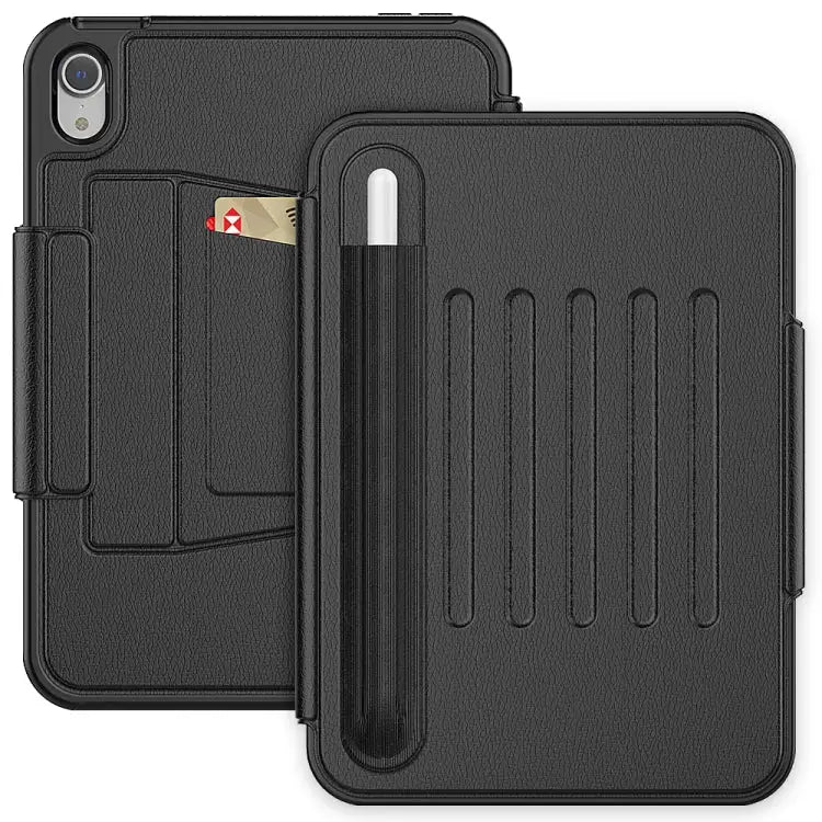 Smart B Magnetic Leather Tablet Case For iPad mini 6 For iPad mini 6 / mini 2024 - For iPad mini 6 / Black - Apple