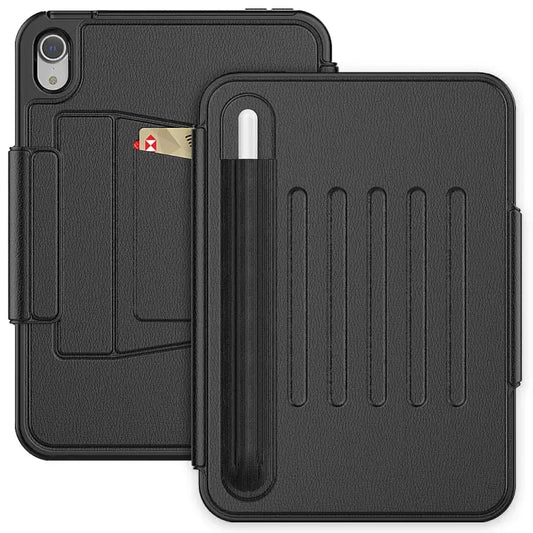 Smart B Magnetic Leather Tablet Case For iPad mini 6 For iPad mini 6 / mini 2024 - For iPad mini 6 / Black - Apple