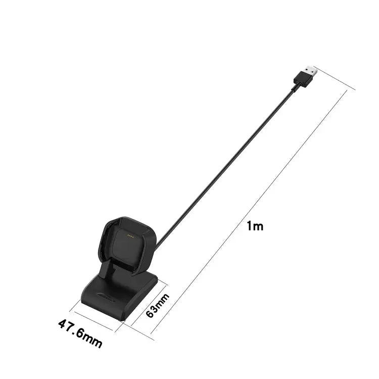 Smartwatch Replacement USB Charger Charging Dock Adapter for Fitbit Versa 2 Cable Length: 1m